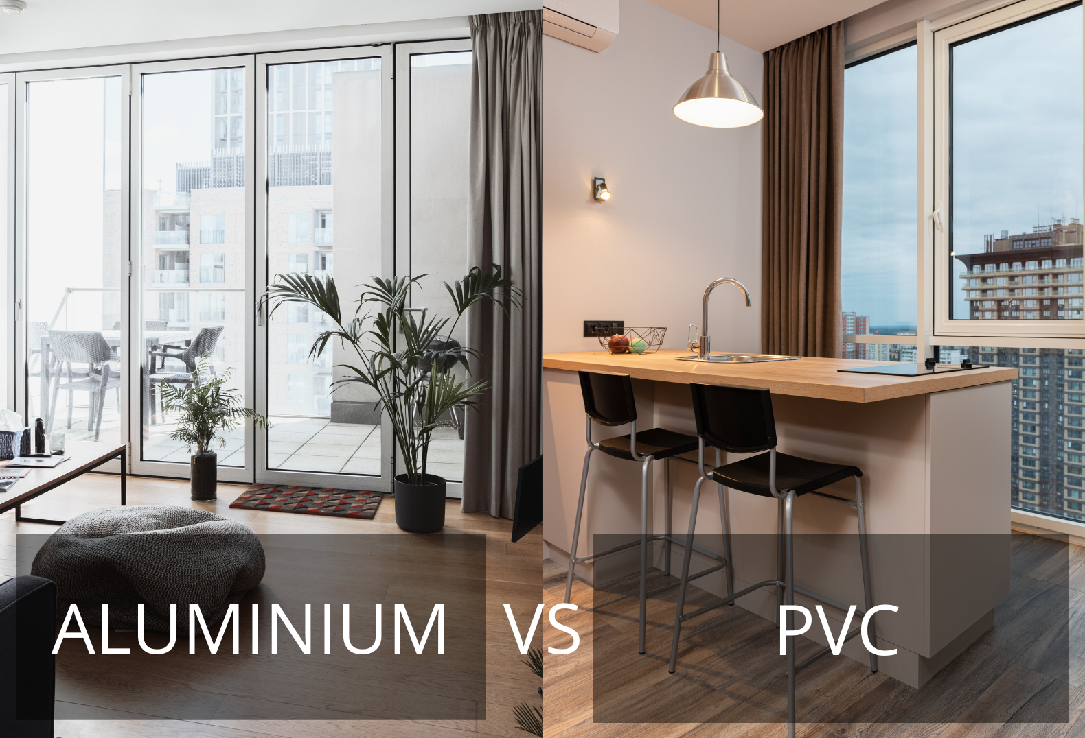 fenêtres en aluminium vs PVC