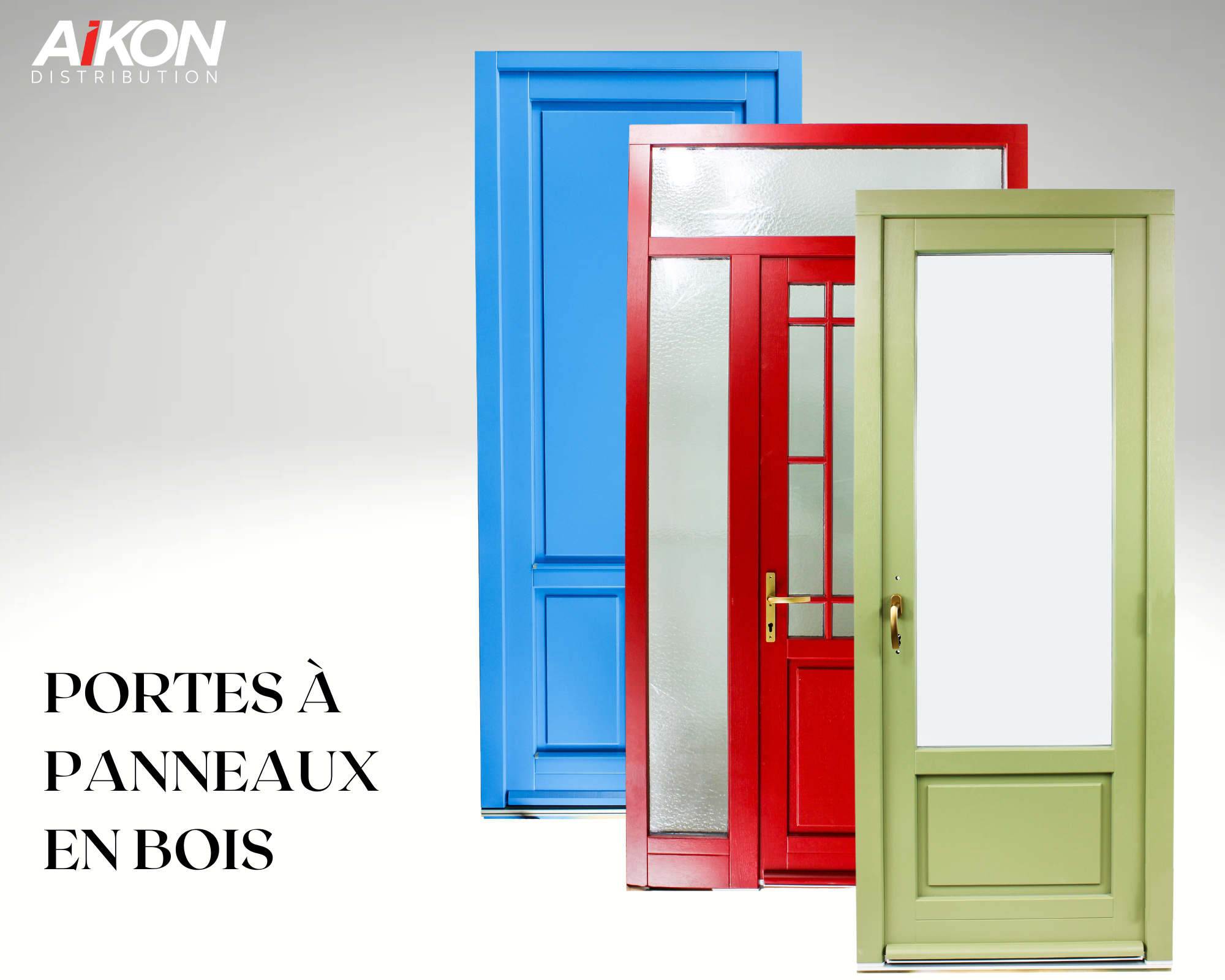 Portes en bois à panneaux décoratifs