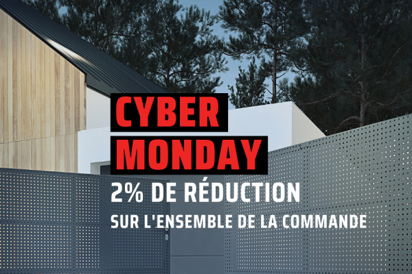2% de réduction pour le Cyber Monday. Profitez d'une promotion spéciale !
